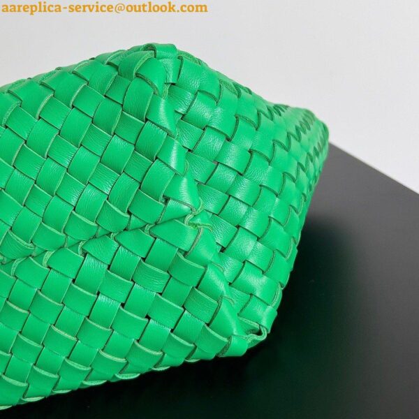 Replica Bottega Veneta Cabat Mini Bag In Green Intrecciato Lambskin 7