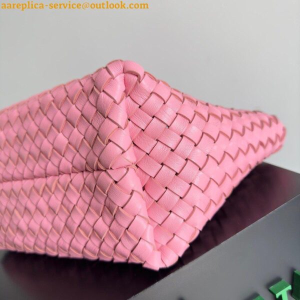 Replica Bottega Veneta Cabat Mini Bag In Pink Intrecciato Lambskin 5