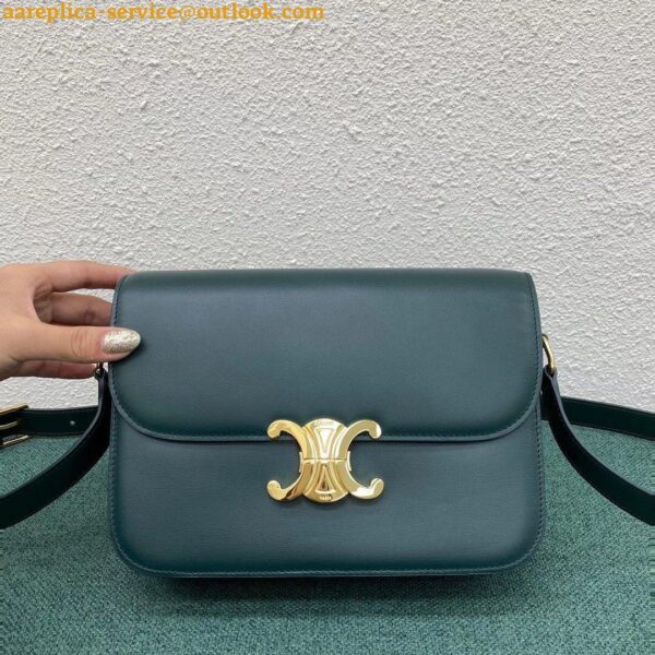 Replica Celine Triomphe Medium Bag In Amazone Smooth Calfskin 7