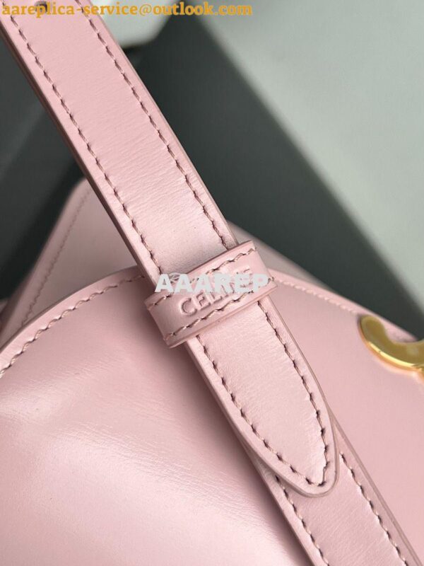 Replica Celine Teen Besace Triomphe In Shiny Calfskin 110413B Pink 9