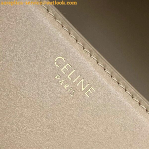 Replica Celine Triomphe Medium Bag In Nude Smooth Calfskin 12