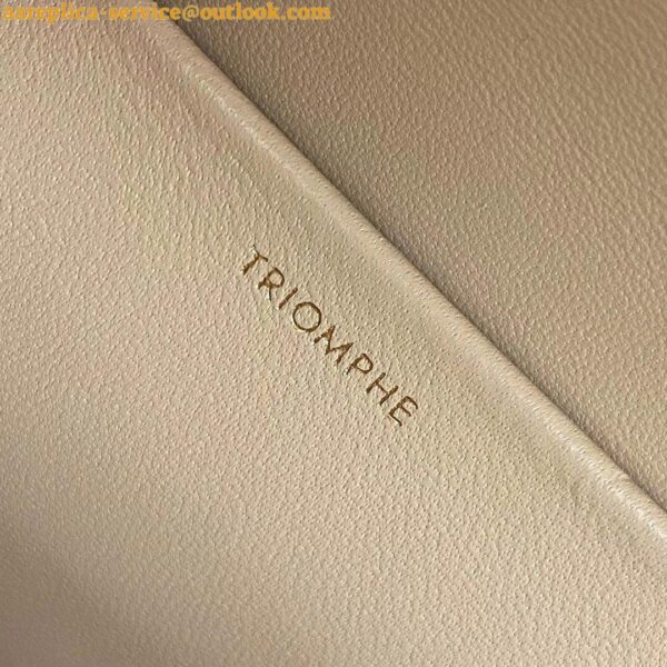 Replica Celine Triomphe Medium Bag In Nude Smooth Calfskin 15