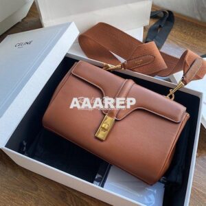 Replica Celine Teen Soft 16 Bag in Smooth Calfskin 196853 Tan