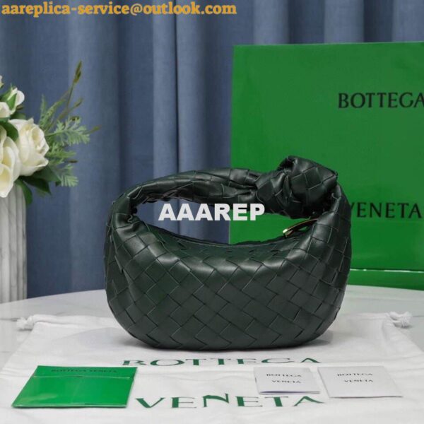 Replica Bottega Veneta BV 651876 mini Jodie Dark Green 2