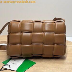 Replica Bottega Veneta Padded Cassette Bag In Caramel Intrecciato Lambskin 2