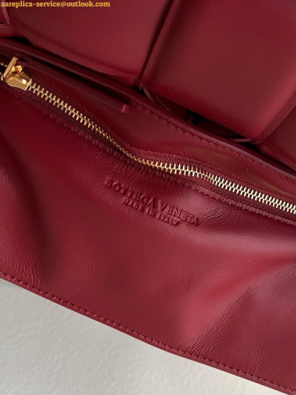 Replica Bottega Veneta Padded Cassette Bag In Dark Red Intrecciato Lambskin 7