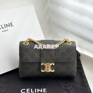 Replica Celine Teen Victoire Bag In Triomphe Canvas 116592 2