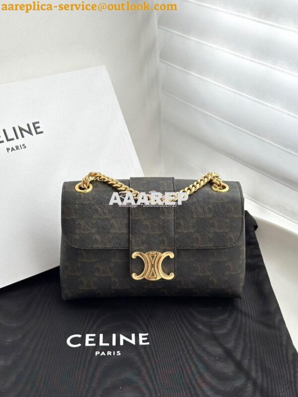 Replica Celine Teen Victoire Bag In Triomphe Canvas 116592 2