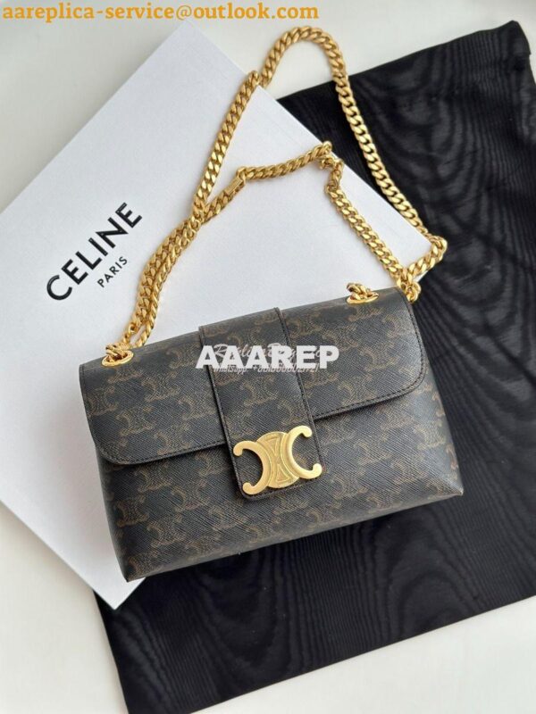 Replica Celine Teen Victoire Bag In Triomphe Canvas 116592 3