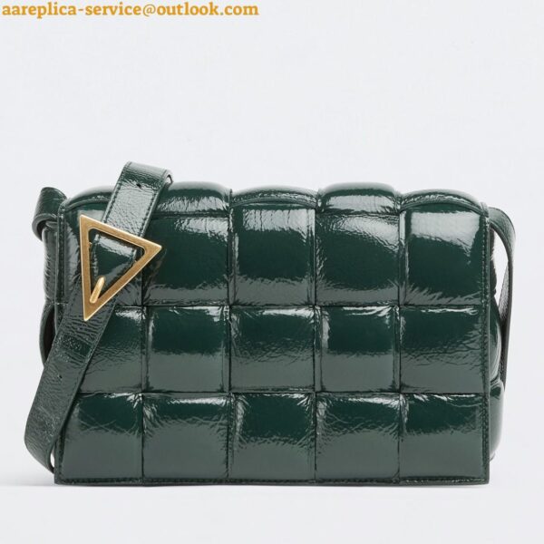 Replica Bottega Veneta Padded Cassette Bag In Green Intrecciato Deerskin