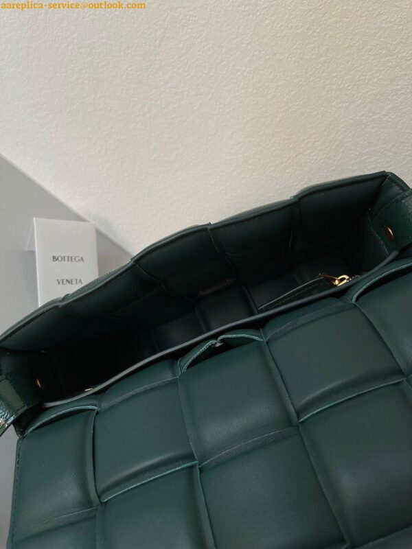 Replica Bottega Veneta Padded Cassette Bag In Green Intrecciato Deerskin 5