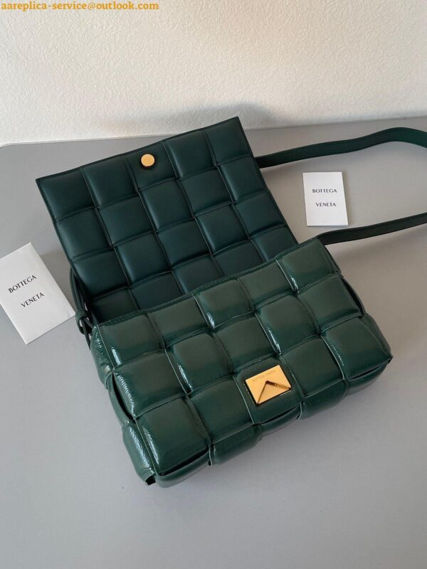 Replica Bottega Veneta Padded Cassette Bag In Green Intrecciato Deerskin 10