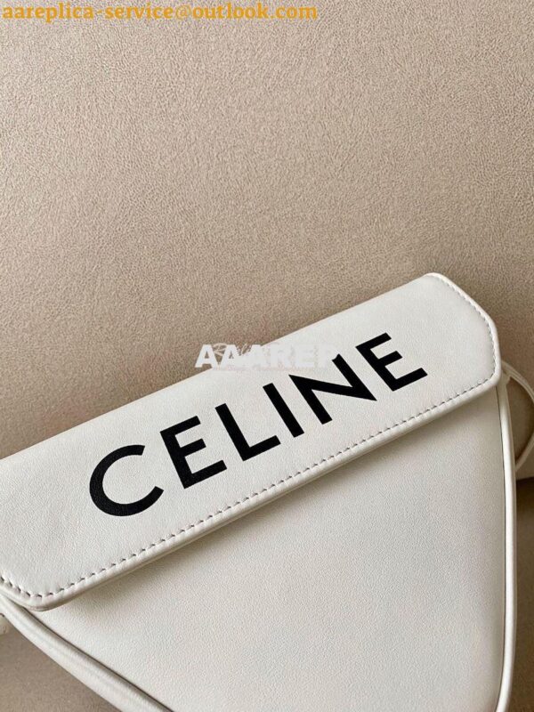 Replica Celine Triangle Bag In Smooth Calfskin With Celine Print 19590 8