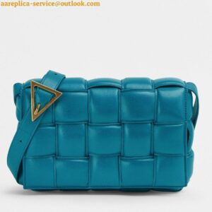 Replica Bottega Veneta Padded Cassette Bag In Mallard Intrecciato Lambskin