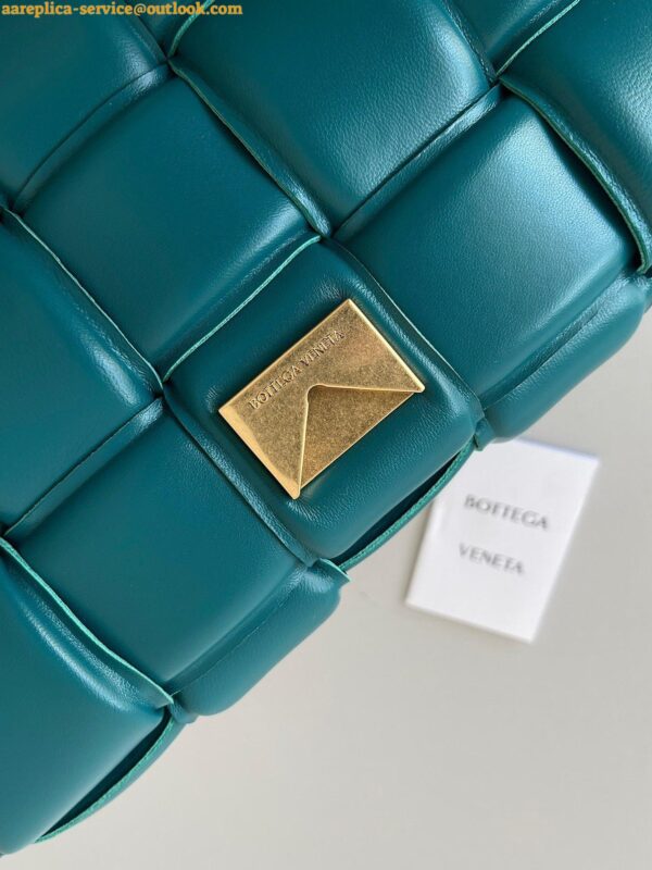 Replica Bottega Veneta Padded Cassette Bag In Mallard Intrecciato Lambskin 4