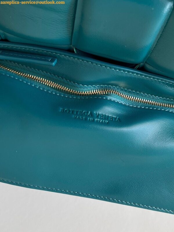 Replica Bottega Veneta Padded Cassette Bag In Mallard Intrecciato Lambskin 10