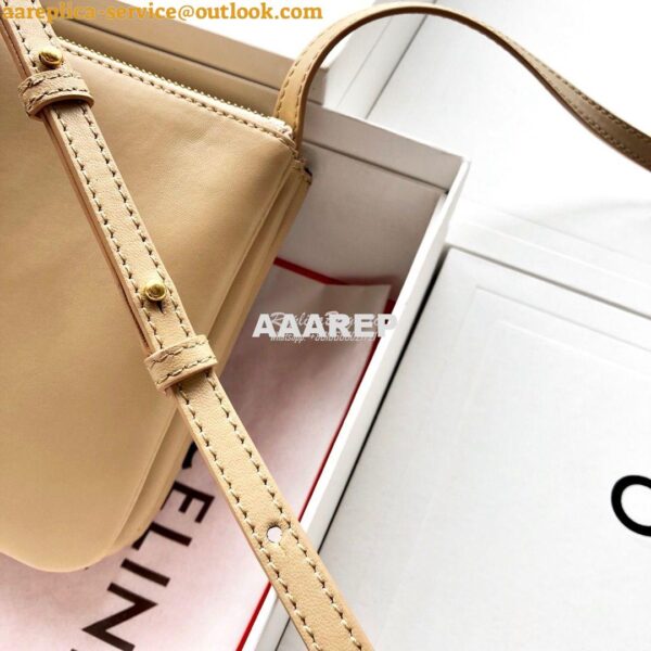 Replica Celine Trio Bag in Smooth Lambskin 187603 Light Camel 8
