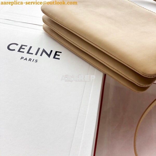 Replica Celine Trio Bag in Smooth Lambskin 187603 Light Camel 12