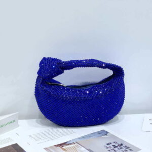 Replica Bottega Veneta BV 651876 mini Jodie Rhinestones Blue