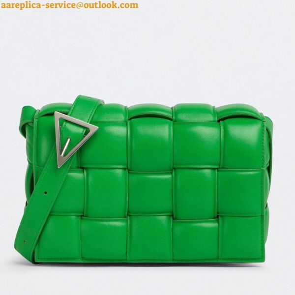 Replica Bottega Veneta Padded Cassette Bag In Parakeet Intrecciato Lambskin 3