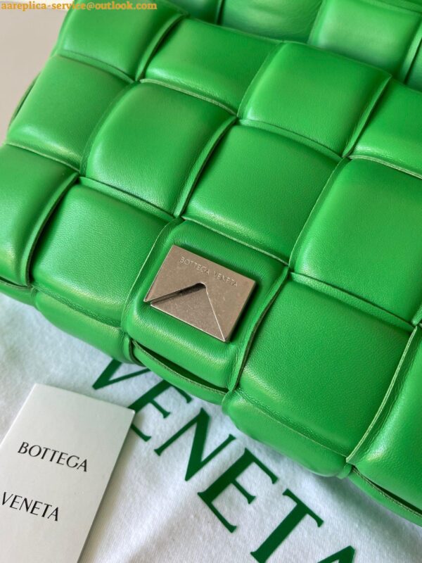 Replica Bottega Veneta Padded Cassette Bag In Parakeet Intrecciato Lambskin 4