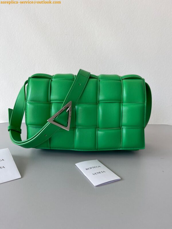 Replica Bottega Veneta Padded Cassette Bag In Parakeet Intrecciato Lambskin 9