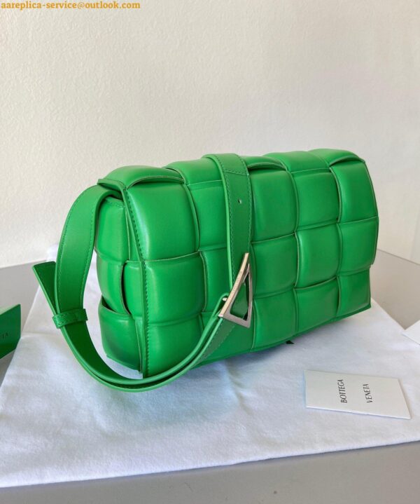 Replica Bottega Veneta Padded Cassette Bag In Parakeet Intrecciato Lambskin 10