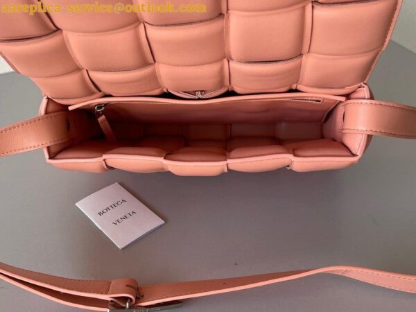 Replica Bottega Veneta Padded Cassette Bag In Peachy Intrecciato Lambskin 8