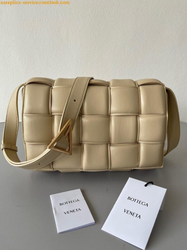 Replica Bottega Veneta Padded Cassette Bag In Porridge Intrecciato Lambskin 9