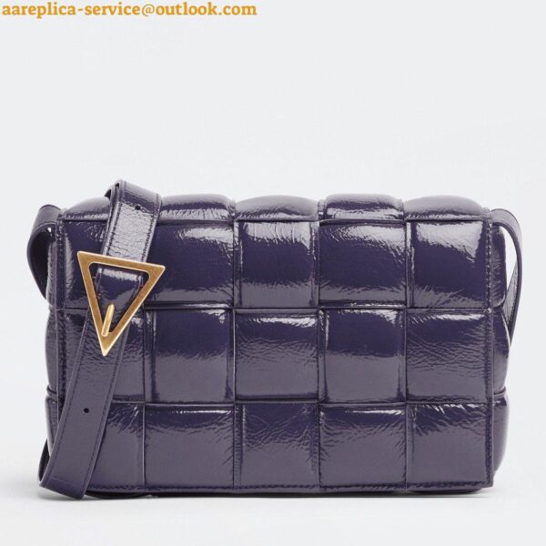 Replica Bottega Veneta Padded Cassette Bag In Purple Intrecciato Deerskin 4