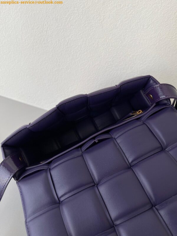 Replica Bottega Veneta Padded Cassette Bag In Purple Intrecciato Deerskin 6