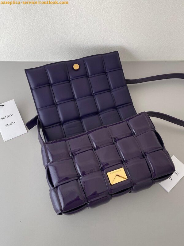 Replica Bottega Veneta Padded Cassette Bag In Purple Intrecciato Deerskin 7