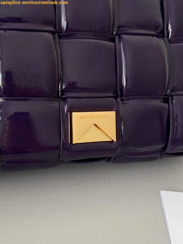 Replica Bottega Veneta Padded Cassette Bag In Purple Intrecciato Deerskin 8