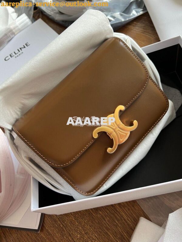 Replica Celine Triomphe Bag Camel 2