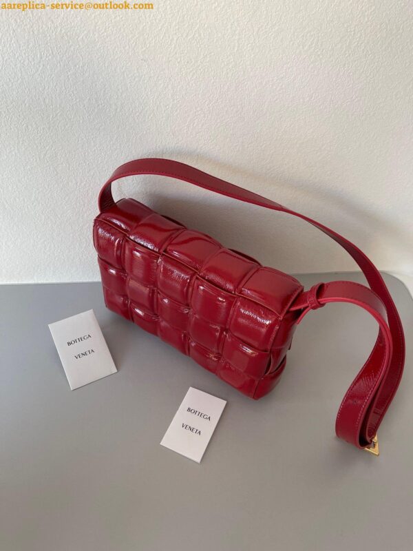 Replica Bottega Veneta Padded Cassette Bag In Red Intrecciato Deerskin 9