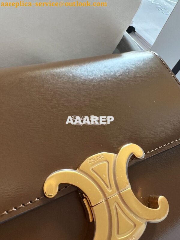 Replica Celine Triomphe Bag Camel 4