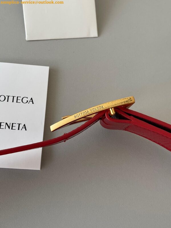 Replica Bottega Veneta Padded Cassette Bag In Red Intrecciato Deerskin 10