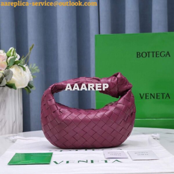 Replica Bottega Veneta BV 651876 mini Jodie Wine Red 2