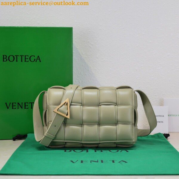 Replica Bottega Veneta Padded Cassette Bag In Travertine Intrecciato Lambskin 6