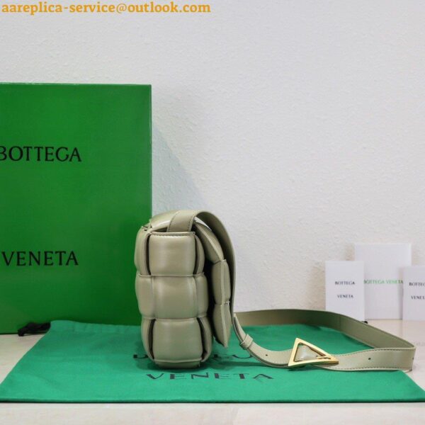 Replica Bottega Veneta Padded Cassette Bag In Travertine Intrecciato Lambskin 7