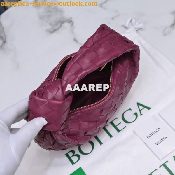 Replica Bottega Veneta BV 651876 mini Jodie Wine Red 4