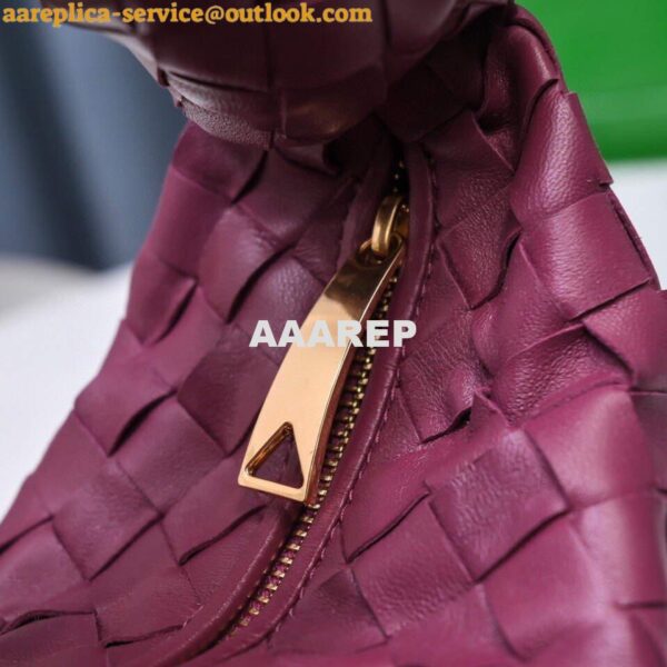 Replica Bottega Veneta BV 651876 mini Jodie Wine Red 6