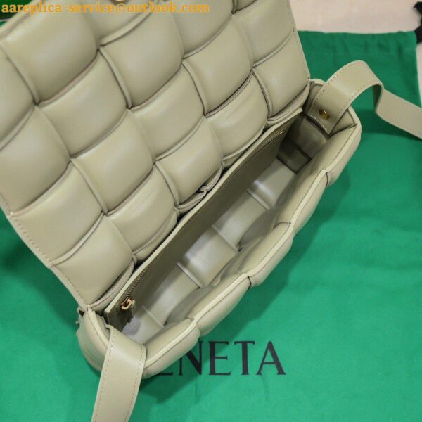 Replica Bottega Veneta Padded Cassette Bag In Travertine Intrecciato Lambskin 9