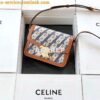 Replica Celine Triomphe Bag in Triomphe Canvas And Calfskin 2