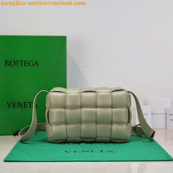 Replica Bottega Veneta Padded Cassette Bag In Travertine Intrecciato Lambskin 10