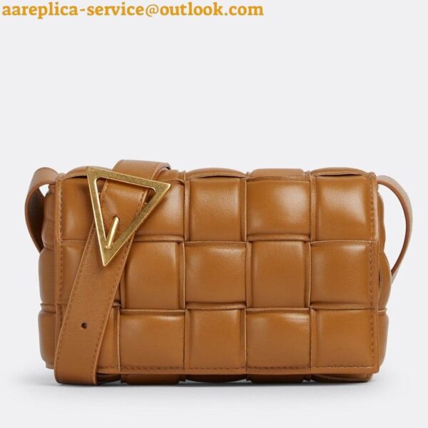 Replica Bottega Veneta Small Padded Cassette Bag In Camel Lambskin 2