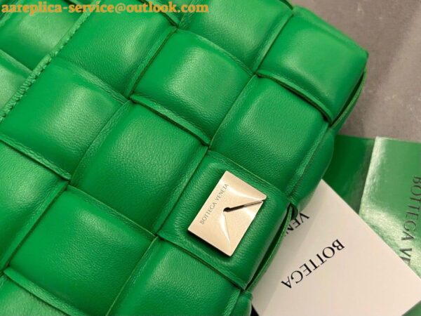 Replica Bottega Veneta Small Padded Cassette Bag In Parakeet Lambskin 11