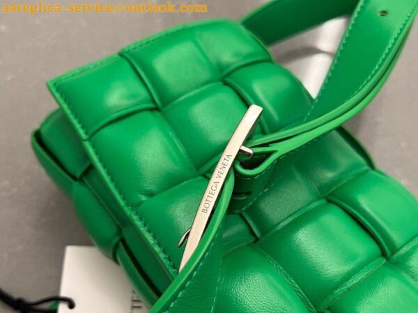 Replica Bottega Veneta Small Padded Cassette Bag In Parakeet Lambskin 12