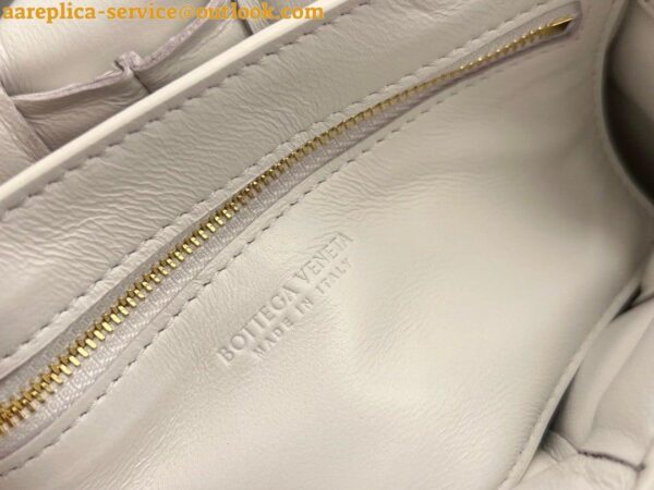 Replica Bottega Veneta Small Padded Cassette Bag In White Lambskin 10