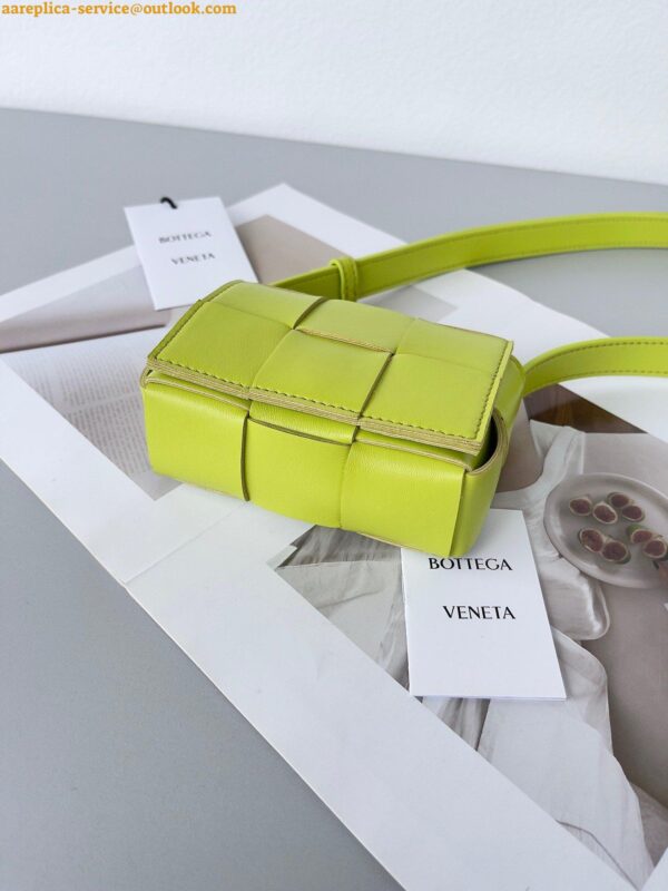 Replica Bottega Veneta Candy Cassette Bag In Acid Kiwi Lambskin 8